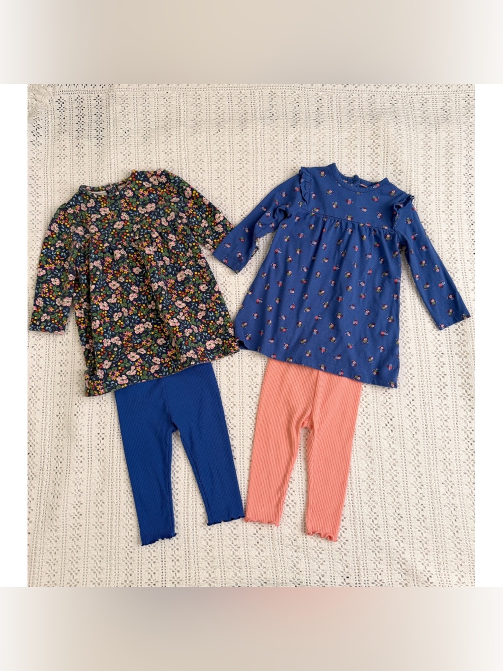 Baby Girls Fall Baby Boden Dresses Sets Bundle 9-12 Mo
